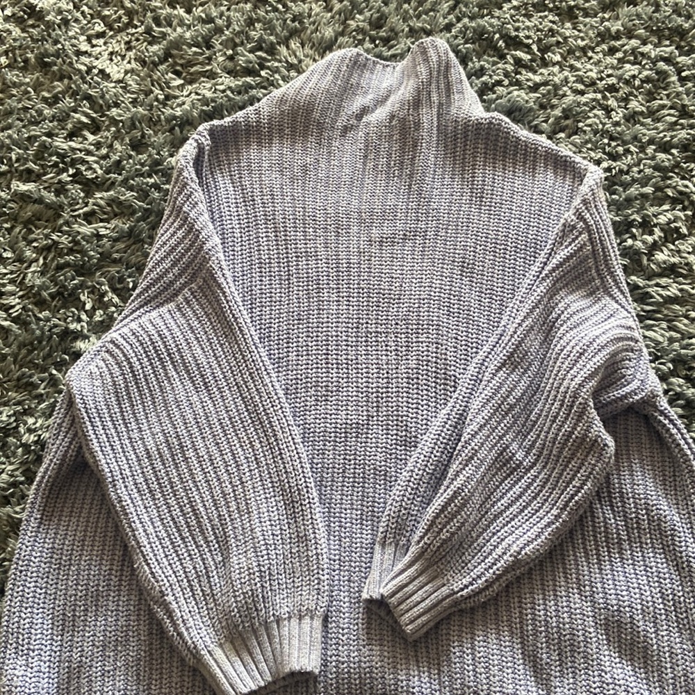Blue turtle neck sweater